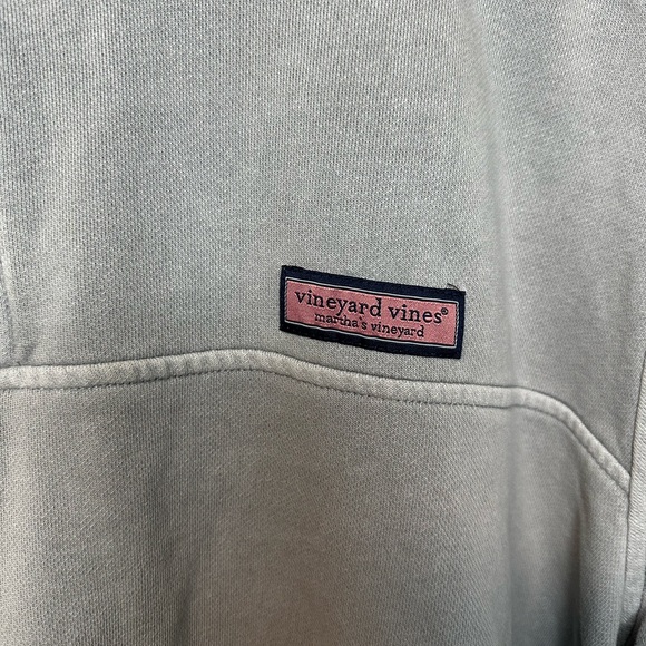 Vineyard Vines Men's Light Gray Zip-Up Sweater - Picture 2 of 7